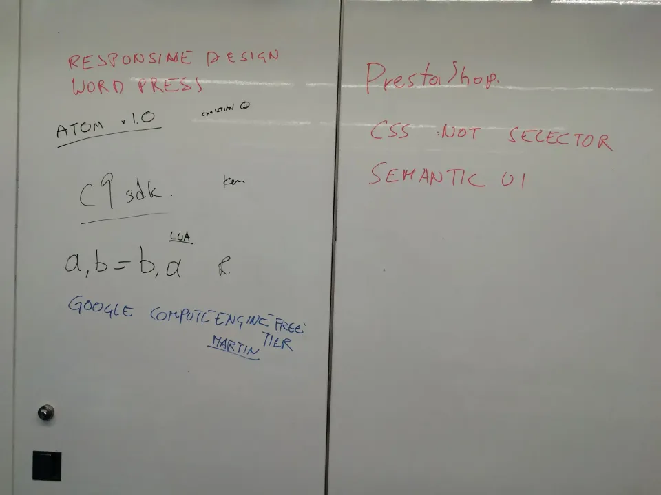 Things that people found interesting. A question at the meeting.