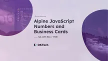 Alpine JavaScript Numbers and Business Cards