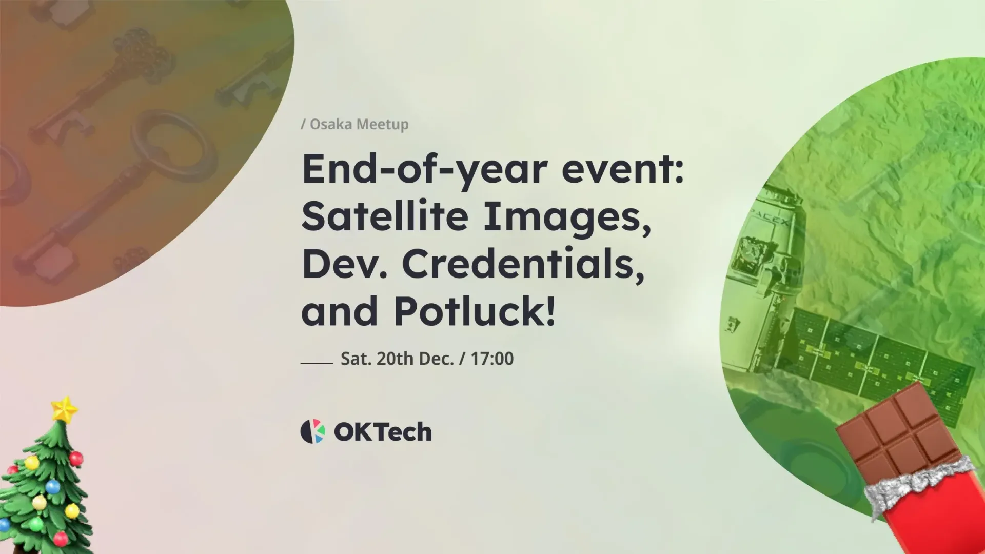 OG image for 🎄End-of-year event: Satellite Images, Dev. Credentials, and Potluck!🍫